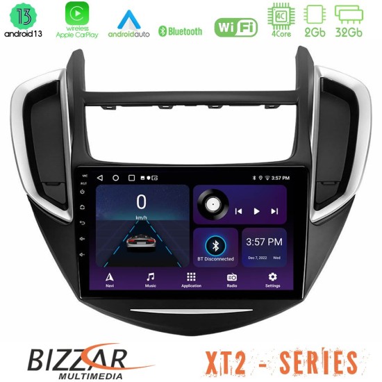 Bizzar XT2 Series 4Core Android13 2+32GB Chevrolet Trax 2013-2020 Navigation Multimedia Tablet 9"