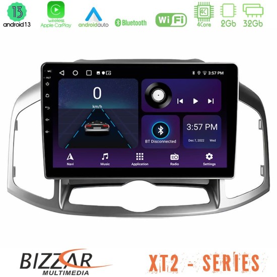 Bizzar XT2 Series 4Core Android13 2+32GB Chevrolet Captiva 2012-2016 Navigation Multimedia Tablet 9"