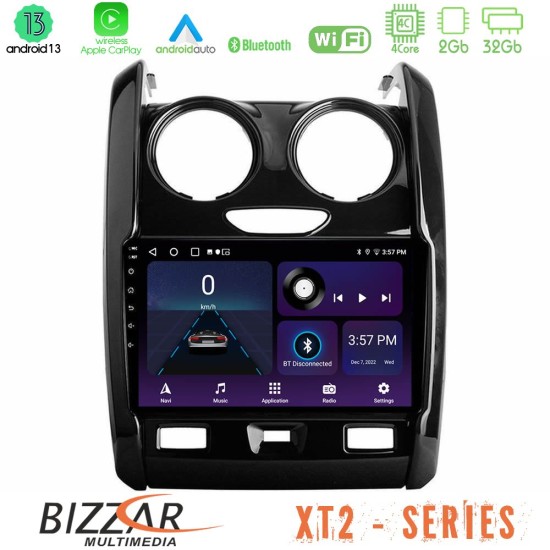 Bizzar XT2 Series 4Core Android13 2+32GB Dacia Duster 2014-2018 Navigation Multimedia Tablet 9"