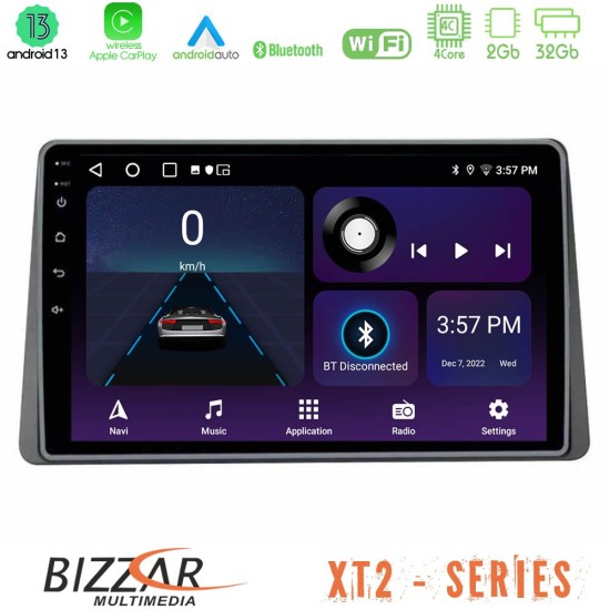 Bizzar XT2 Series 4Core Android13 2+32GB Dacia Duster 2019-> Navigation Multimedia Tablet 9"