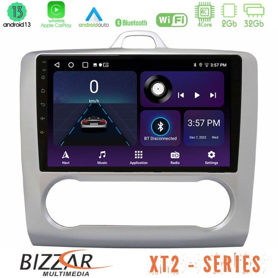 Bizzar XT2 Series 4Core Android13 2+32GB Ford Focus Auto AC Navigation Multimedia Tablet 9"