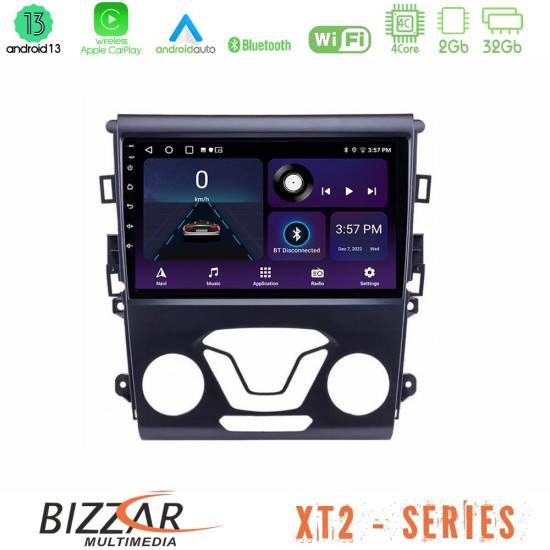 Bizzar XT2 Series 4Core Android13 2+32GB Ford Mondeo 2014-2017 Navigation Multimedia Tablet 9"