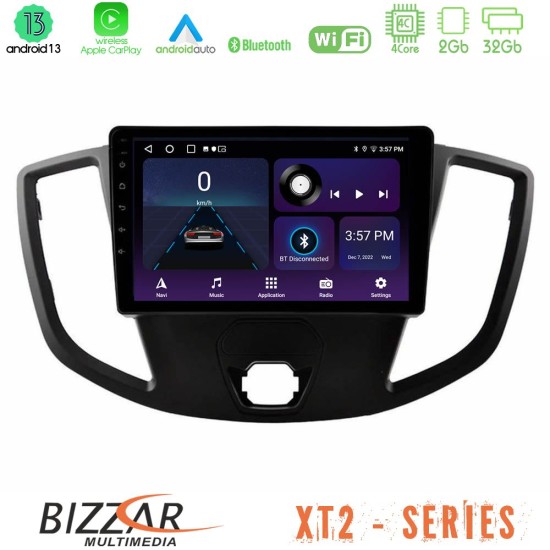 Bizzar XT2 Series 4Core Android13 2+32GB Ford Transit 2014-> Navigation Multimedia Tablet 9"