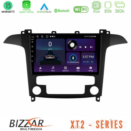 Bizzar XT2 Series 4Core Android13 2+32GB Ford S-Max 2006-2012 Navigation Multimedia Tablet 9"