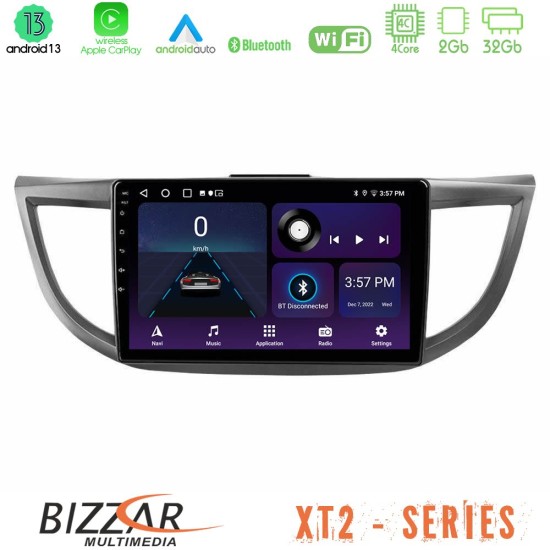 Bizzar XT2 Series 4Core Android13 2+32GB Honda CRV 2012-2017 Navigation Multimedia Tablet 9"