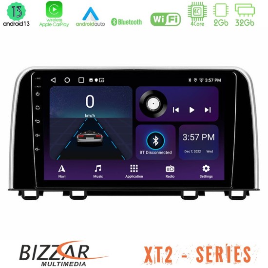 Bizzar XT2 Series 4Core Android13 2+32GB Honda CR-V 2019-> Navigation Multimedia Tablet 10"