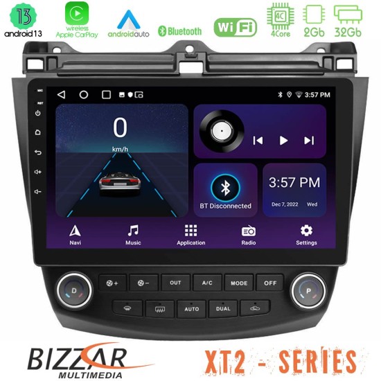 Bizzar XT2 Series 4Core Android13 2+32GB Honda Accord 2002-2008 Navigation Multimedia Tablet 10"