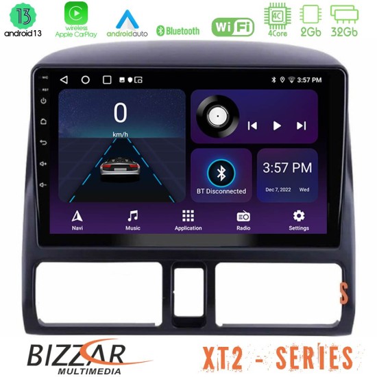 Bizzar XT2 Series 4Core Android13 2+32GB Honda CRV 2002-2006 Navigation Multimedia Tablet 9"