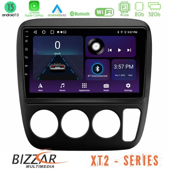 Bizzar XT2 Series 4Core Android13 2+32GB Honda CRV 1997-2001 Navigation Multimedia Tablet 9"