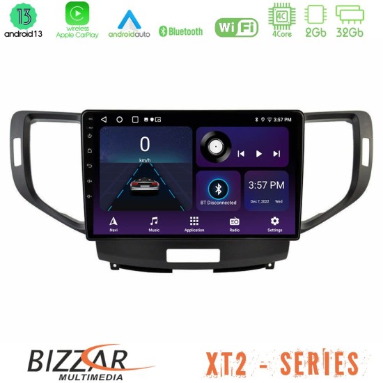 Bizzar XT2 Series 4Core Android13 2+32GB Honda Accord 2008-2015 Navigation Multimedia Tablet 9"