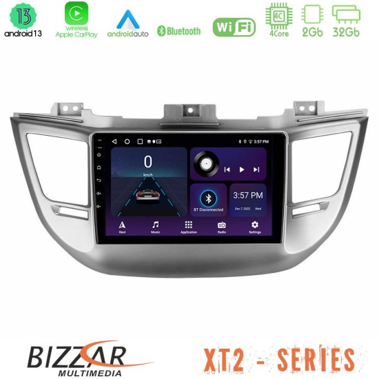 Bizzar XT2 Series 4Core Android13 2+32GB Hyundai Tucson 2015-2018 Navigation Multimedia Tablet 9"