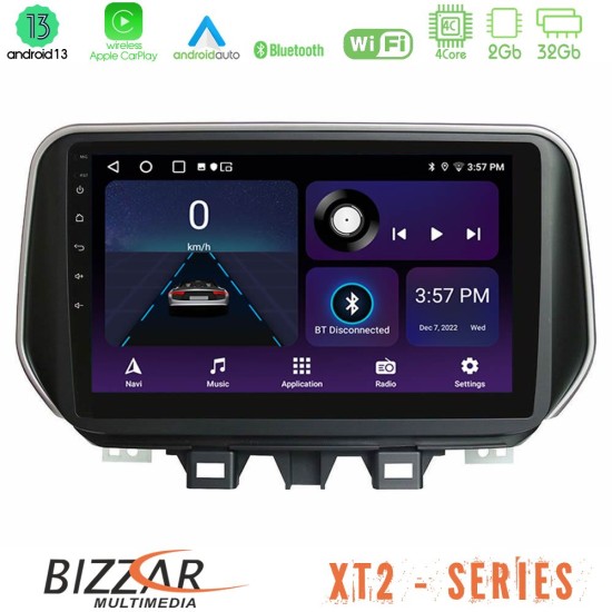 Bizzar XT2 Series 4Core Android13 2+32GB Hyundai Tucson 2019-> Navigation Multimedia Tablet 9"