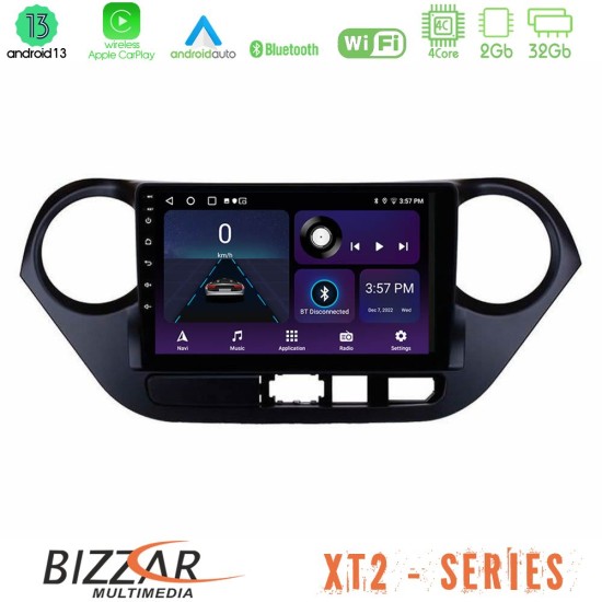 Bizzar XT2 Series 4Core Android13 2+32GB Hyundai i10 2014-2020 Navigation Multimedia Tablet 9"