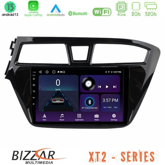 Bizzar XT2 Series 4Core Android13 2+32GB Hyundai i20 2014-2018 Navigation Multimedia Tablet 9"