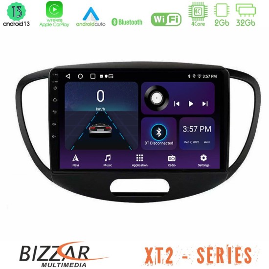 Bizzar XT2 Series 4Core Android13 2+32GB Hyundai i10 2008-2014 Navigation Multimedia Tablet 9"