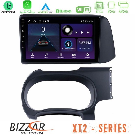 Bizzar XT2 Series 4Core Android13 2+32GB Hyundai i10 Navigation Multimedia Tablet 9"