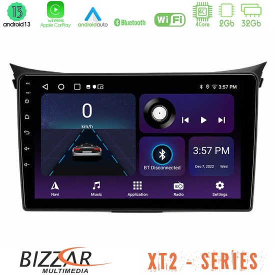 Bizzar XT2 Series 4Core Android13 2+32GB Hyundai i30 2012-2017 Navigation Multimedia Tablet 9"