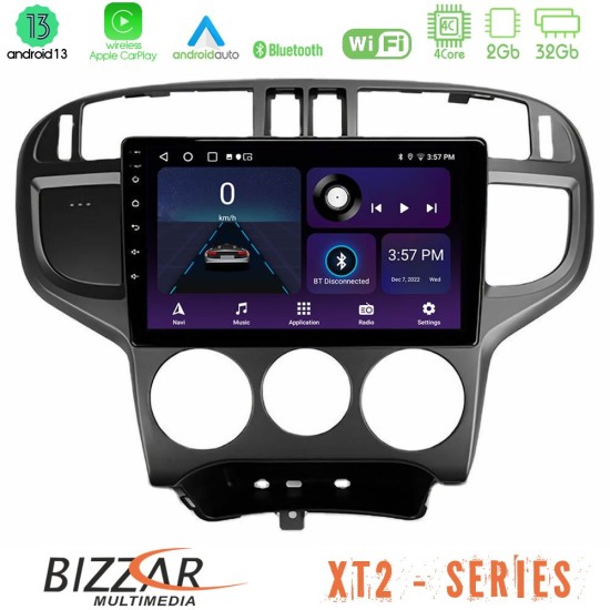 Bizzar XT2 Series 4Core Android13 2+32GB Hyundai Matrix 2001-2010 Navigation Multimedia Tablet 9"