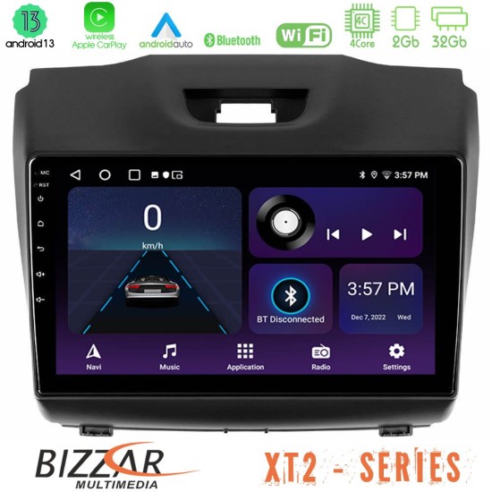 Bizzar XT2 Series 4Core Android13 2+32GB Isuzu D-MAX 2012-2019 Navigation Multimedia Tablet 9"