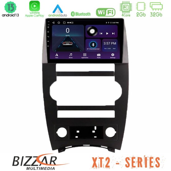 Bizzar XT2 Series 4Core Android13 2+32GB Jeep Commander 2007-2008 Navigation Multimedia Tablet 9"