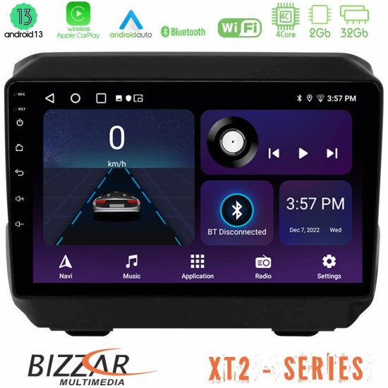 Bizzar XT2 Series 4Core Android13 2+32GB Jeep Wrangler 2018-> Navigation Multimedia Tablet 9"