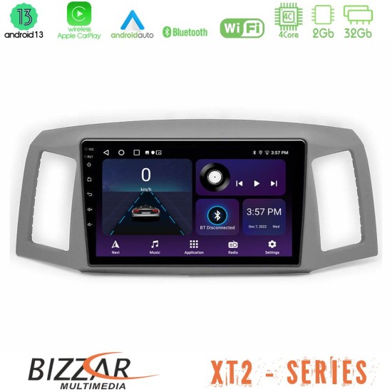 Bizzar XT2 Series 4Core Android13 2+32GB Jeep Grand Cherokee 2005-2007 Navigation Multimedia Tablet 10"