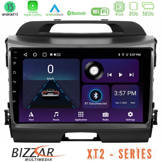 Bizzar XT2 Series 4Core Android13 2+32GB Kia Sportage Navigation Multimedia Tablet 9"