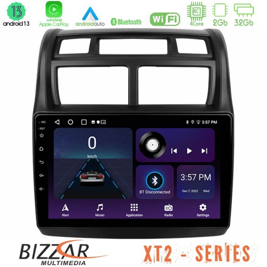 Bizzar XT2 Series 4Core Android13 2+32GB Kia Sportage 2008-2011 Navigation Multimedia Tablet 9"