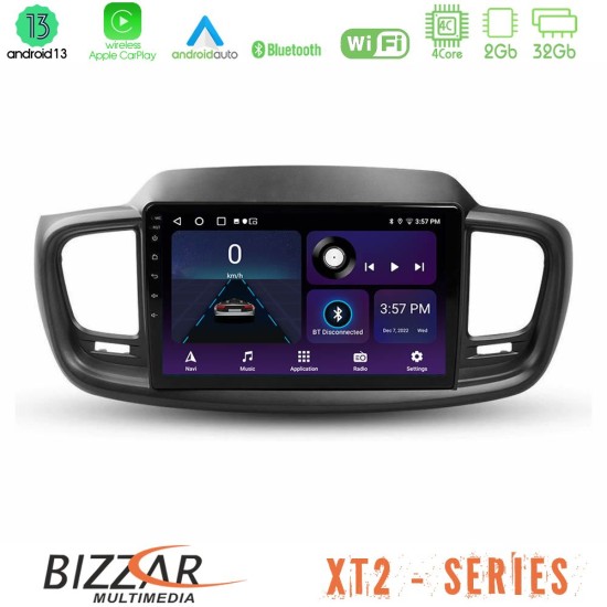 Bizzar XT2 Series 4Core Android13 2+32GB Kia Sorento 2018-2021 Navigation Multimedia Tablet 9"