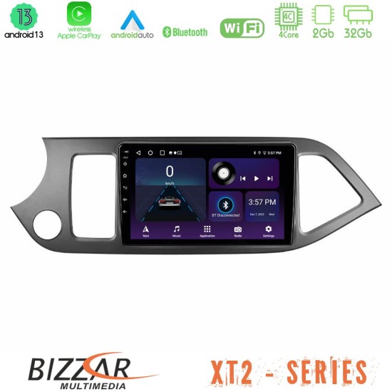 Bizzar XT2 Series 4Core Android13 2+32GB Kia Picanto Navigation Multimedia Tablet 9"