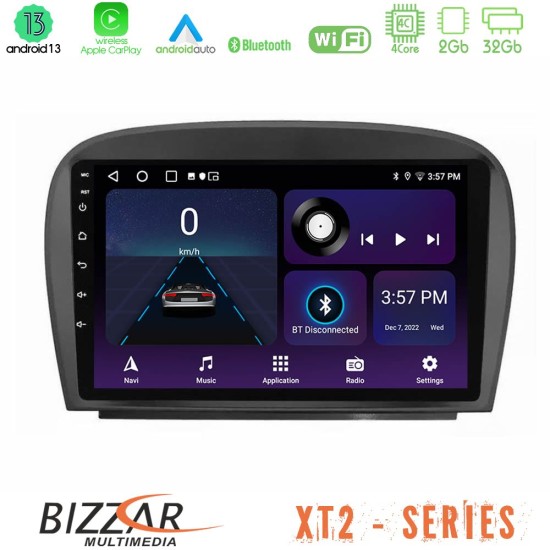 Bizzar XT2 Series 4Core Android13 2+32GB Mercedes SL Class 2005-2011 Navigation Multimedia Tablet 9"