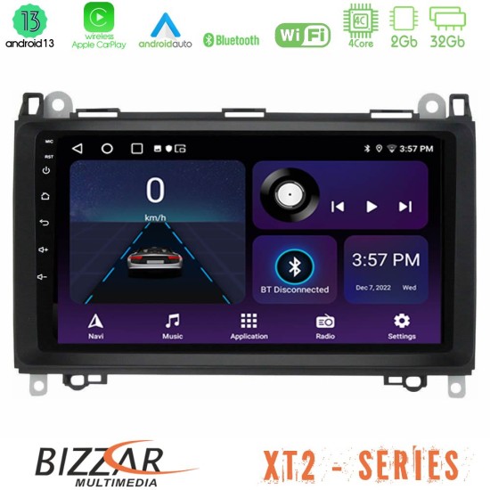 Bizzar XT2 Series 4Core Android13 2+32GB Mercedes A/B/Vito/Sprinter Class Navigation Multimedia Tablet 9"