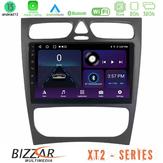 Bizzar XT2 Series 4Core Android13 2+32GB Mercedes C Class (W203) Navigation Multimedia Tablet 9"