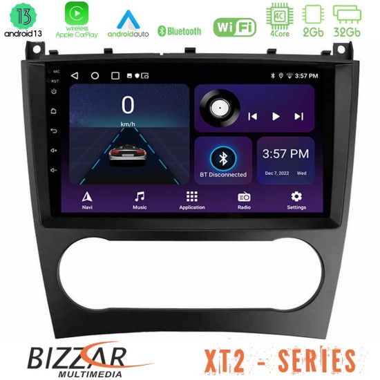 Bizzar XT2 Series 4Core Android13 2+32GB Mercedes W203 Facelift Navigation Multimedia Tablet 9"