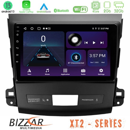 Bizzar XT2 Series 4Core Android13 2+32GB Mitsubishi Outlander/Citroen C-Crosser/Peugeot 4007 Navigation Multimedia Tablet 9"