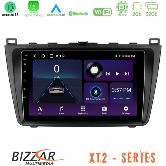 Bizzar XT2 Series 4Core Android13 2+32GB Mazda 6 2008-2012 Navigation Multimedia Tablet 9"