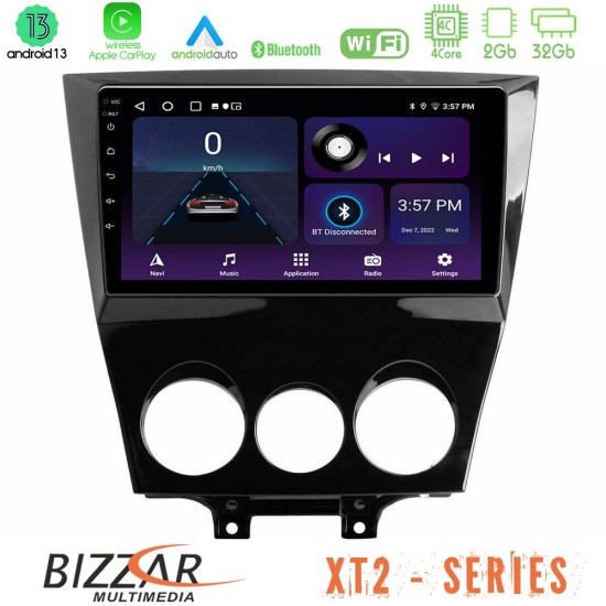 Bizzar XT2 Series 4Core Android13 2+32GB Mazda RX8 2008-2012 Navigation Multimedia Tablet 9"