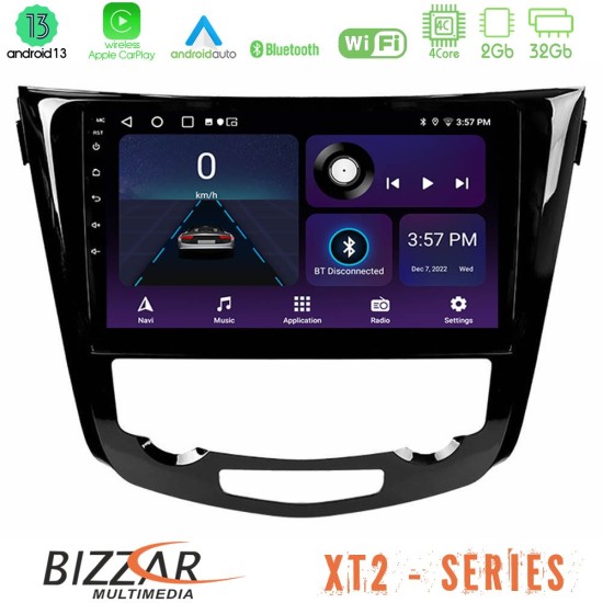 Bizzar XT2 Series 4Core Android13 2+32GB Nissan Qashqai J11 (AUTO A/C) Navigation Multimedia Tablet 10"