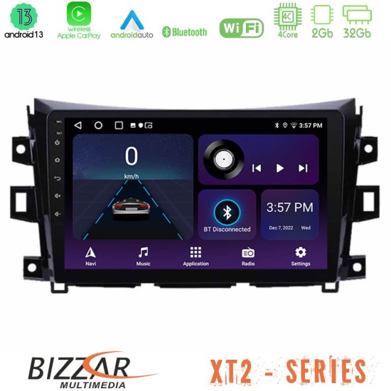 Bizzar XT2 Series 4Core Android13 2+32GB Nissan Navara NP300 Navigation Multimedia Tablet 9"