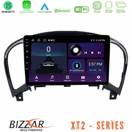 Bizzar XT2 Series 4Core Android13 2+32GB Nissan Juke Navigation Multimedia Tablet 9"