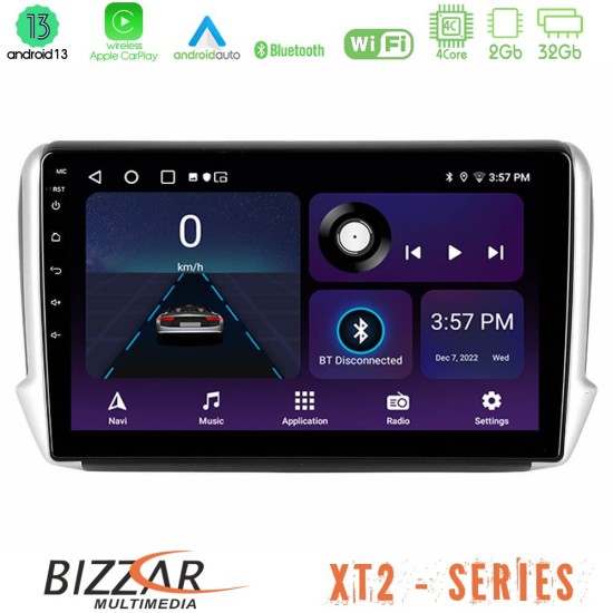 Bizzar XT2 Series 4Core Android13 2+32GB Peugeot 208/2008 Navigation Multimedia Tablet 10"