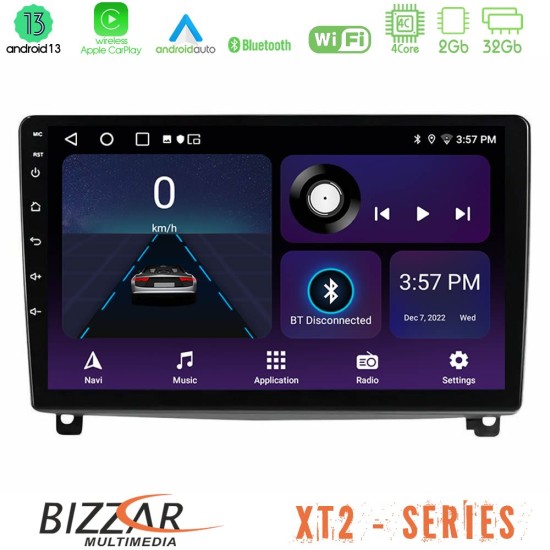 Bizzar XT2 Series 4Core Android13 2+32GB Peugeot 407 Navigation Multimedia Tablet 9"