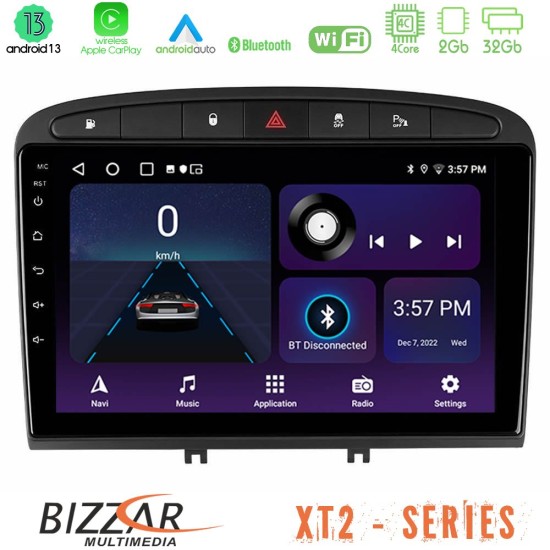 Bizzar XT2 Series 4Core Android13 2+32GB Peugeot 308/RCZ Navigation Multimedia Tablet 9"