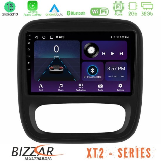 Bizzar XT2 Series 4Core Android13 2+32GB Renault/Nissan/Opel/Fiat Navigation Multimedia Tablet 9"