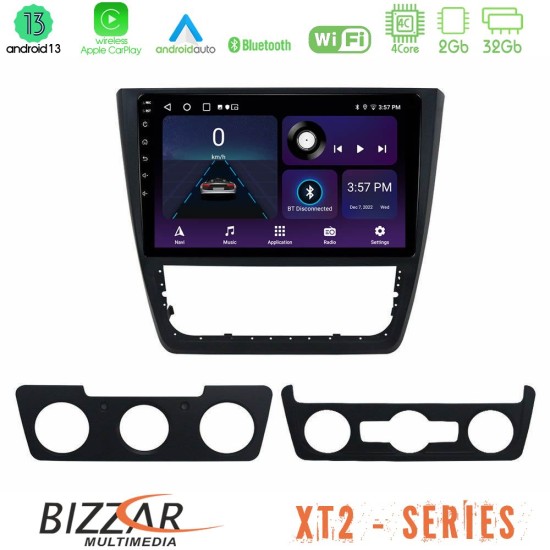 Bizzar XT2 Series 4Core Android13 2+32GB Skoda Yeti 2009-> Navigation Multimedia Tablet 10"