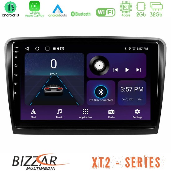 Bizzar XT2 Series 4Core Android13 2+32GB Skoda Superb 2008-2015 Navigation Multimedia Tablet 9"