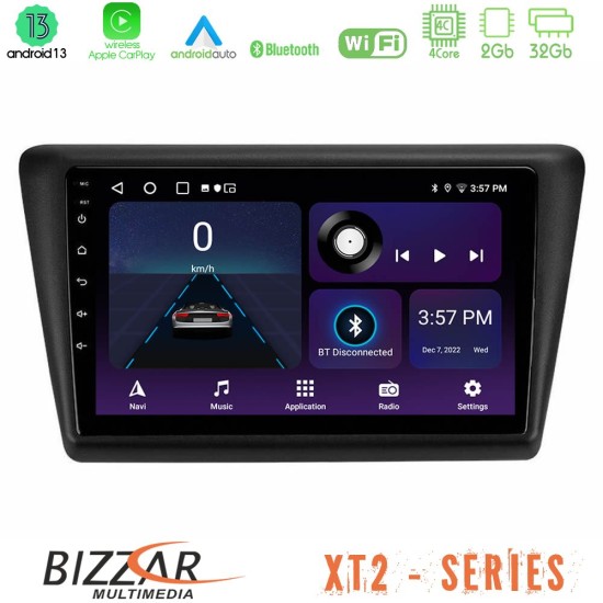 Bizzar XT2 Series 4Core Android13 2+32GB Skoda Rapid 2013-2017 Navigation Multimedia Tablet 9"