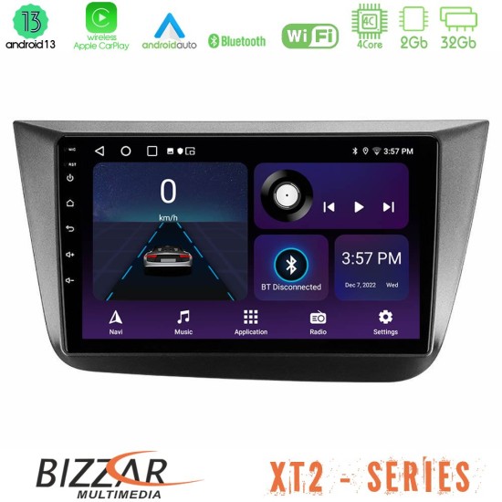 Bizzar XT2 Series 4Core Android13 2+32GB Seat Altea 2004-2015 Navigation Multimedia Tablet 9"