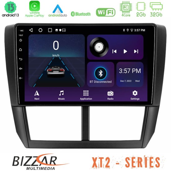 Bizzar XT2 Series 4Core Android13 2+32GB Subaru Forester Navigation Multimedia Tablet 9"