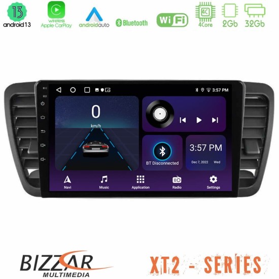 Bizzar XT2 Series 4Core Android13 2+32GB Subaru Legacy/Outback 2002-2008 Navigation Multimedia Tablet 9"